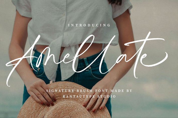 Amellate Signature Brush Font