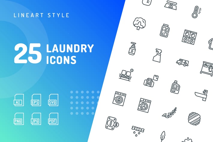 Laundry Line Icons