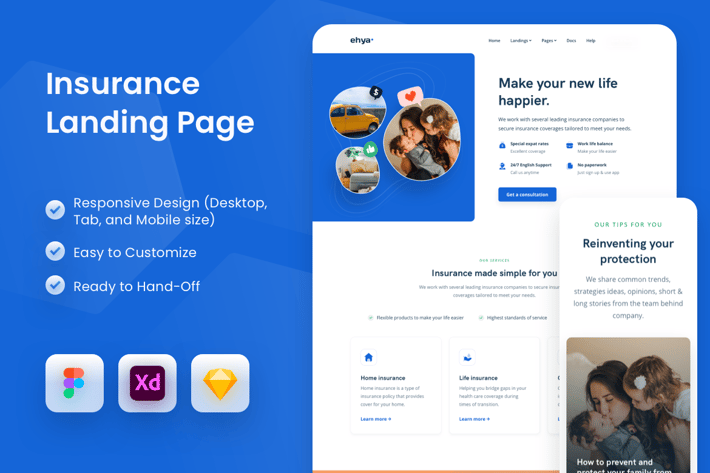Insurance Landing Page Template