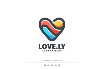 Love Color Mascot Logo