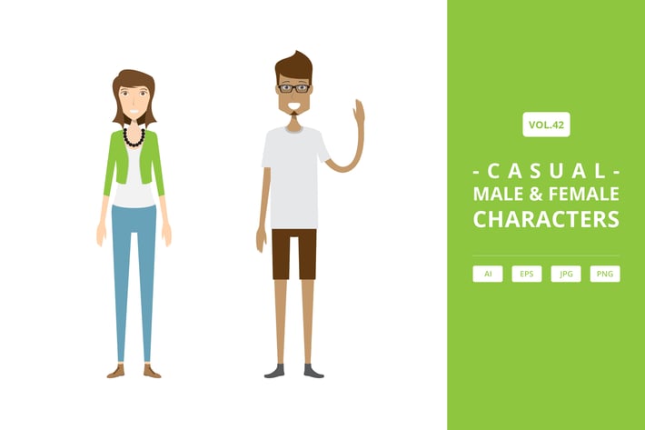 Casual - Male & Female Characters Vol.42