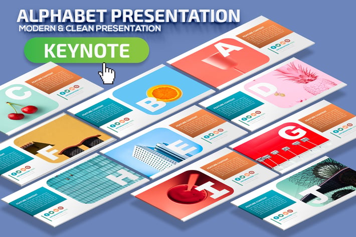 Alphabet Keynote Presentation Template