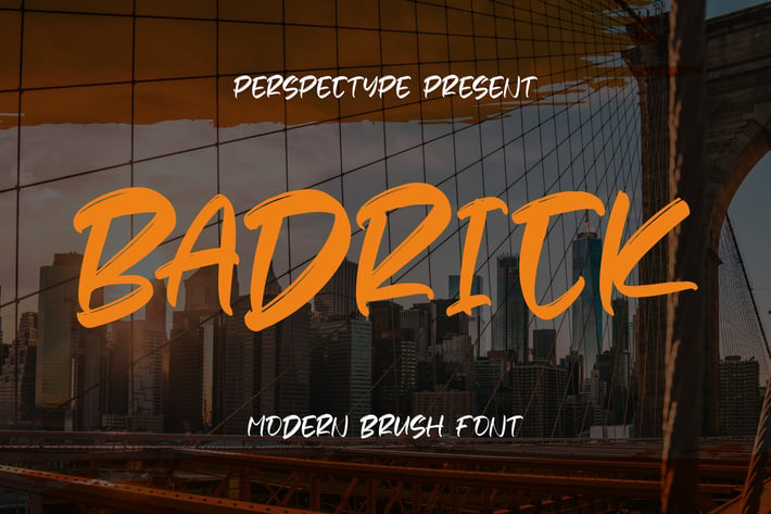 Badrick Modern Brush Font