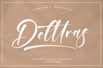Delttras Modern Signature Font