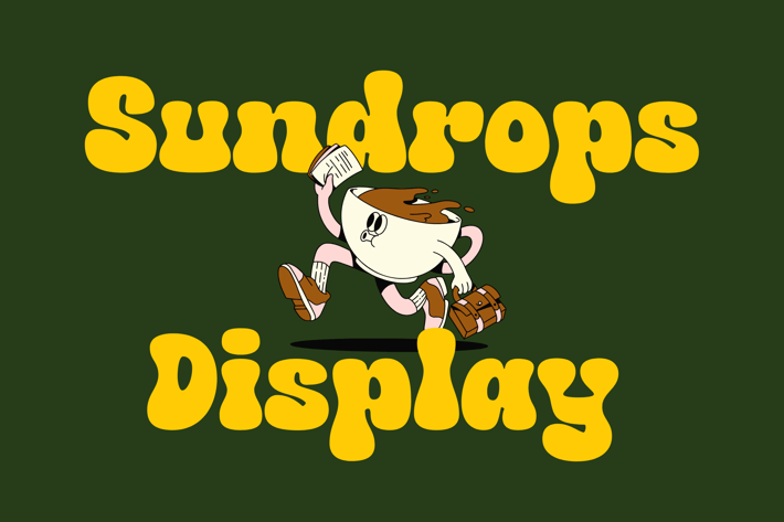 Sundrops Display  - Modern Retro Font