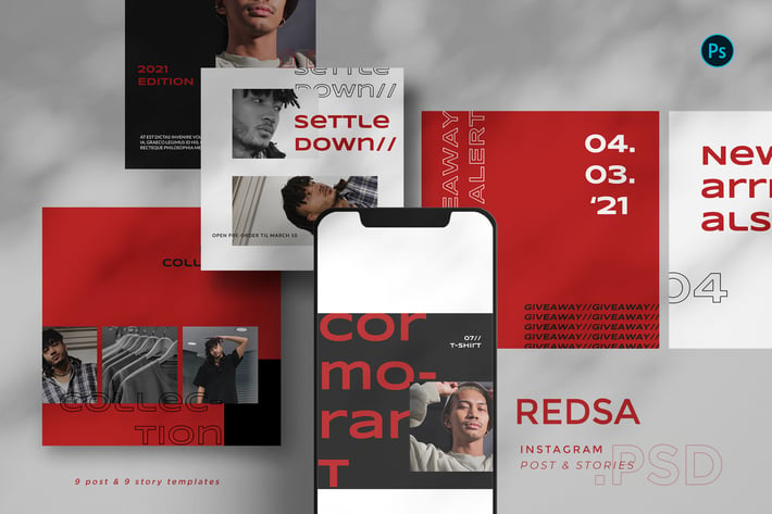 Redsa - Instagram Template