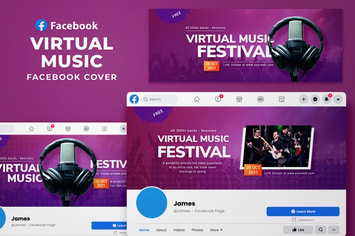  Facebook Cover - Virtual Music