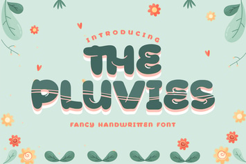 The Pluvies | Fancy Handwritten Font