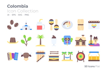 Colombia Color Icon