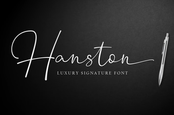 Hanston | Luxury Signature Font