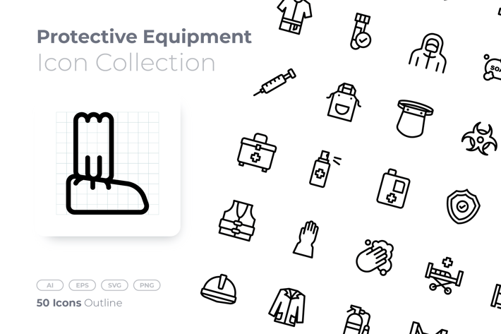 Protective Equipment Outline Icon
