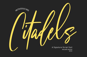Citadels Signature Script Font
