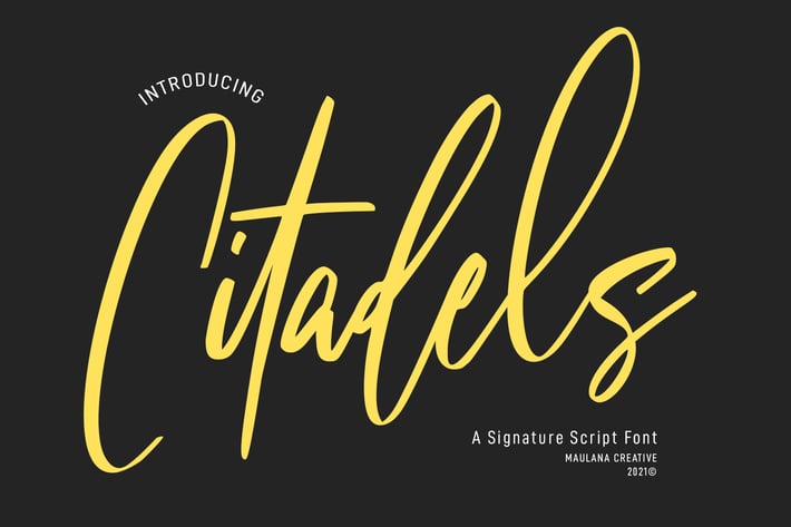 Citadels Signature Script Font