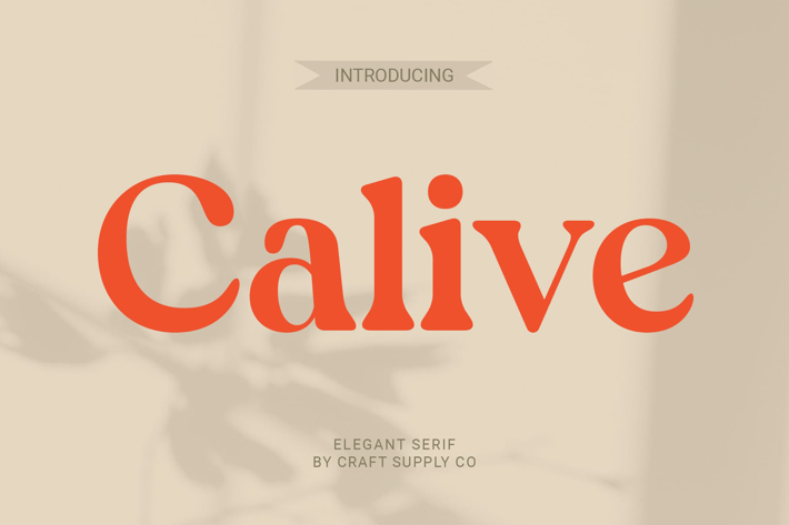 Calive – Nostalgic Font