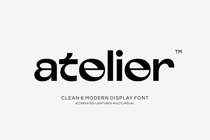 Atelier - Clean Modern Display Font
