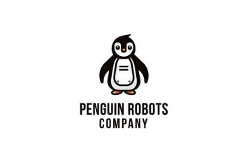 Penguin Robots Company Logo Template