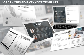 Loras - Creative Keynote Template
