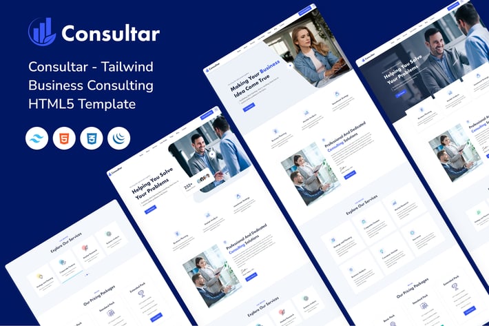 Consultar - Tailwind Business Consulting Template
