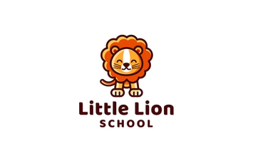 Little Lion School Logo Template