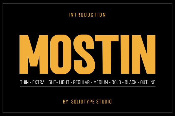 Mostin Typeface
