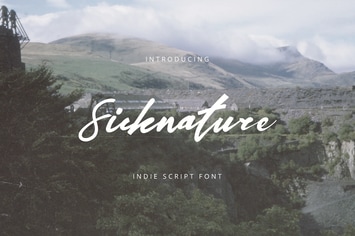 Sicknature Indie Script Font