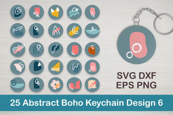 25 Abstract Boho Keychain Designs 6