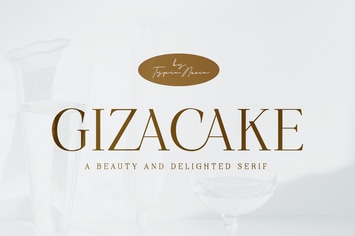 Gizacake - Elegant and Fancy Modern Serif