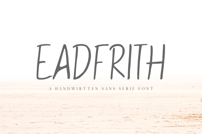 Eadfrith Handwirtten Sans Serif Font