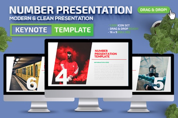 Number Keynote Presentation Template