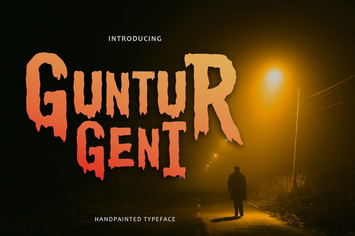 Guntur Geni - Handpainted Typeface