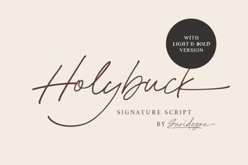 Holybuck - Signature Font Family