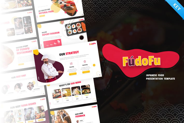Fudofu Creative Food & Beverage Keynote Template