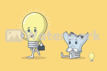 Light Bulb Character