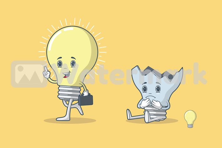 Light Bulb Character