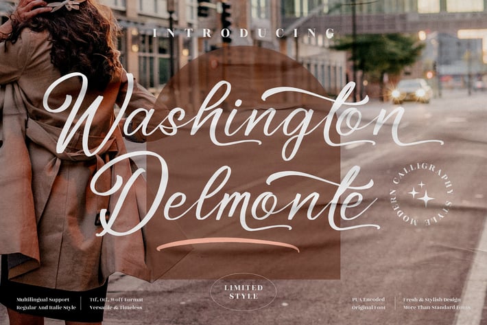 Washington Delmonte Modern Script