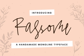 Rassome - A Handmade Monoline Typeface