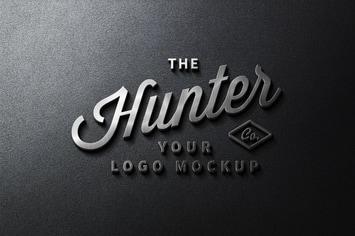 Steel Signage Logo Mockup