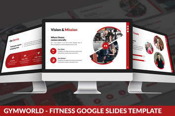 Gymworld - Fitness Google Slides Template