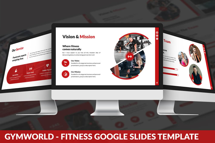 Gymworld - Fitness Google Slides Template