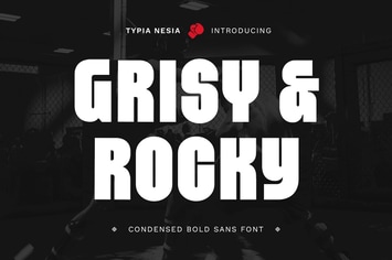 Grisy & Rocky - Condensed Bold Sans Serif