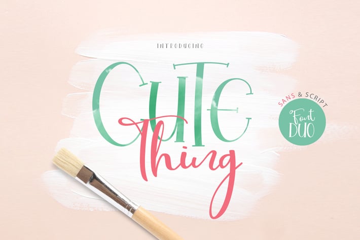 Cute Thing Font Duo