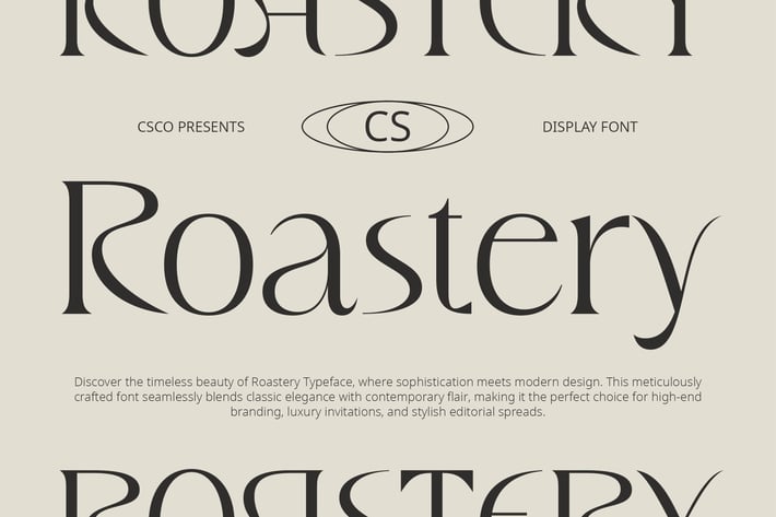 CS Roastery – Elegant Font