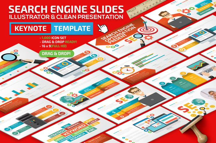 Search Engine Keynote Presentation Template