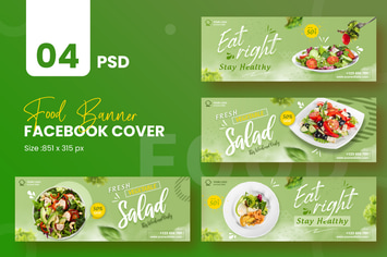 Healthy Food Facebook Cover Template