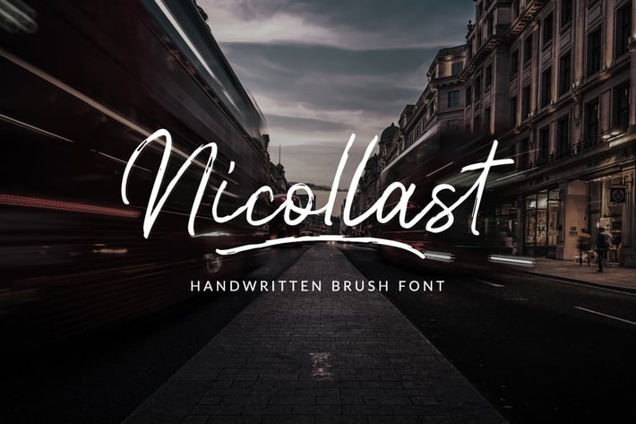 Nicollast Handwritten Brush Font