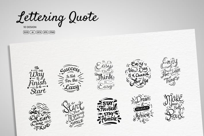 Lettering Quote