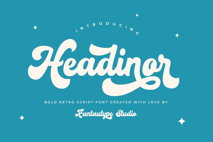 Headinor Bold Script Font