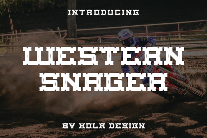 Western Snager - Decorative Font