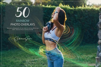 50 Rainbow Photo Overlays