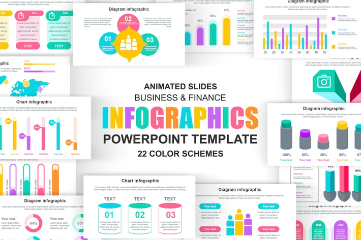 Infographics Powerpoint Animated Slides Template